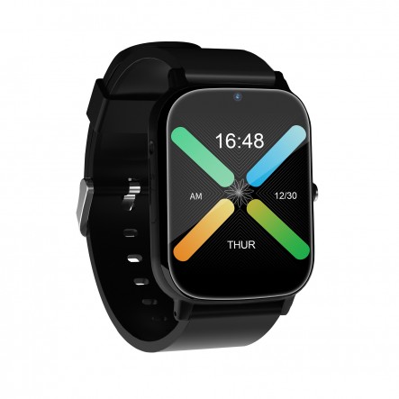 DCU Tecnologic Smartwatch Senior GPS 4G - Appels 8/9 heures - Wifi + GPS - Batterie 550 mAH - Plusieurs langues - Étanchéité IPX6 - Taille compacte - Couleur noire