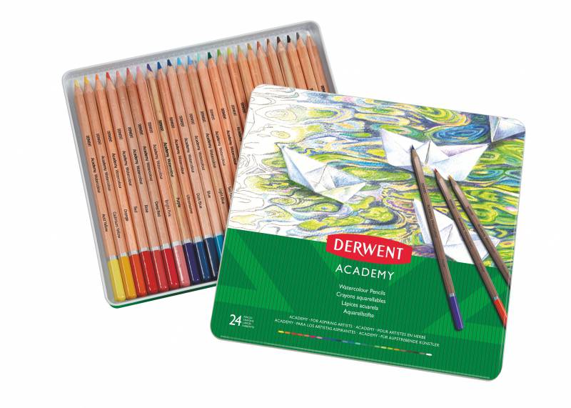 Derwent Lot de 24 Crayons Aquarelle