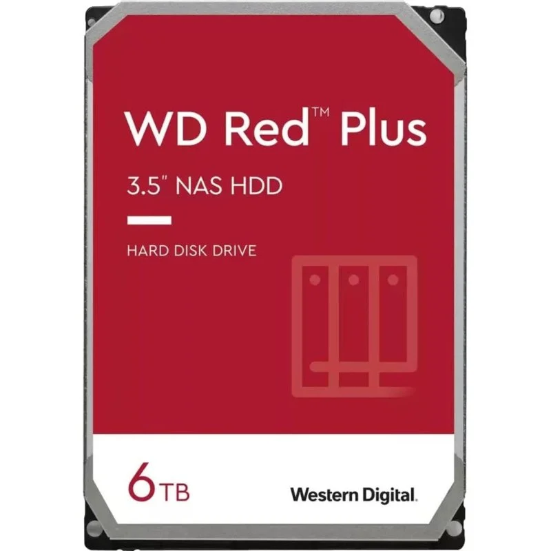 Disque dur interne WD Red Plus 3,5" 6 To NAS SATA III