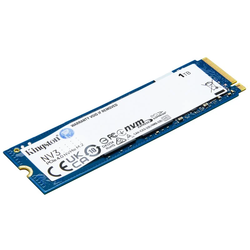 Disque dur solide Kingston NV3 SSD M2 2280 1 To PCIe 4.0 NVMe 3D NAND