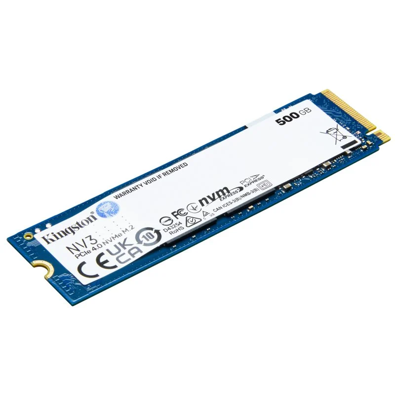 Disque dur solide Kingston NV3 SSD M2 2280 500 Go PCIe 4.0 NVMe 3D NAND