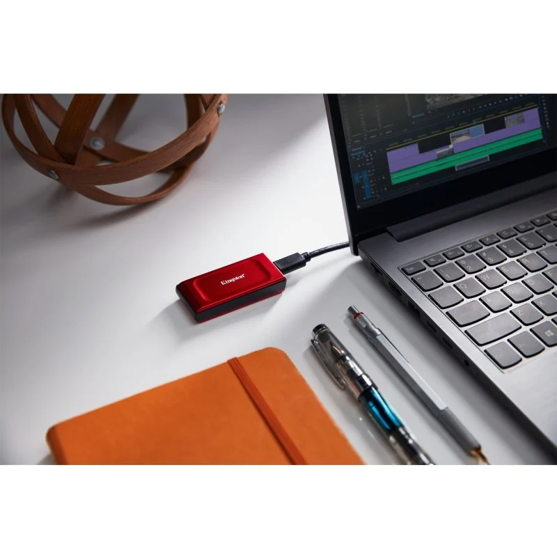 Disque dur solide portable Kingston XS1000 SSD 1 To USB 3.2 - Rouge