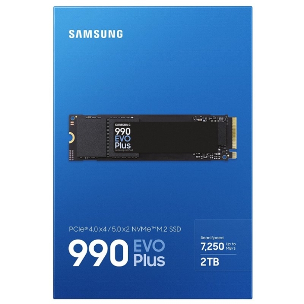 Disque dur solide Samsung 990 EVO Plus SSD M.2 2 To PCIe 5.0 x2 NVMe 2.0 NAND