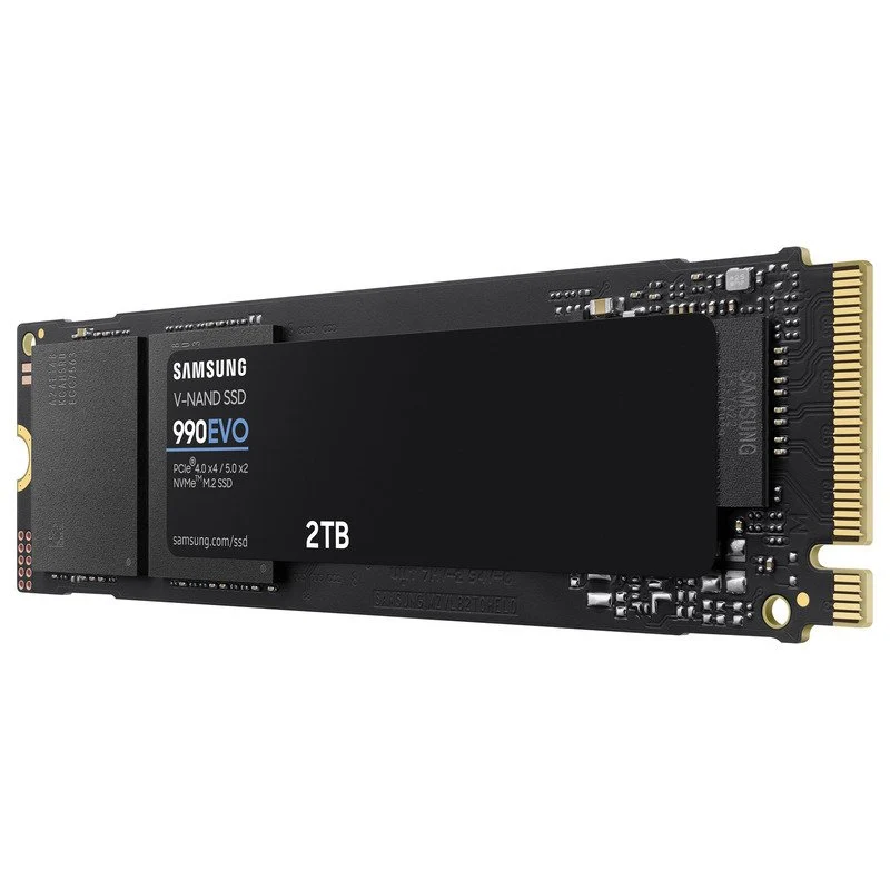 Disque dur solide SSD Samsung 990 EVO 2 To M.2 PCIe 4.0 x4, 5.0 x2 NVMe 2.0