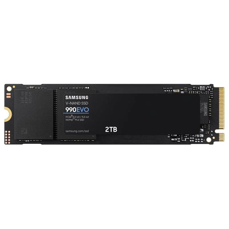 Disque dur solide SSD Samsung 990 EVO 2 To M.2 PCIe 4.0 x4, 5.0 x2 NVMe 2.0