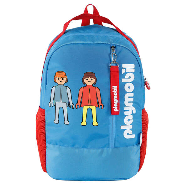 Dohe Grand Sac à Dos Playmobil - En Polyester - Compartiment principal avec poche rembourrée - Poches latérales pour boissons - Bretelles renforcées et réglables - Dos rembourré