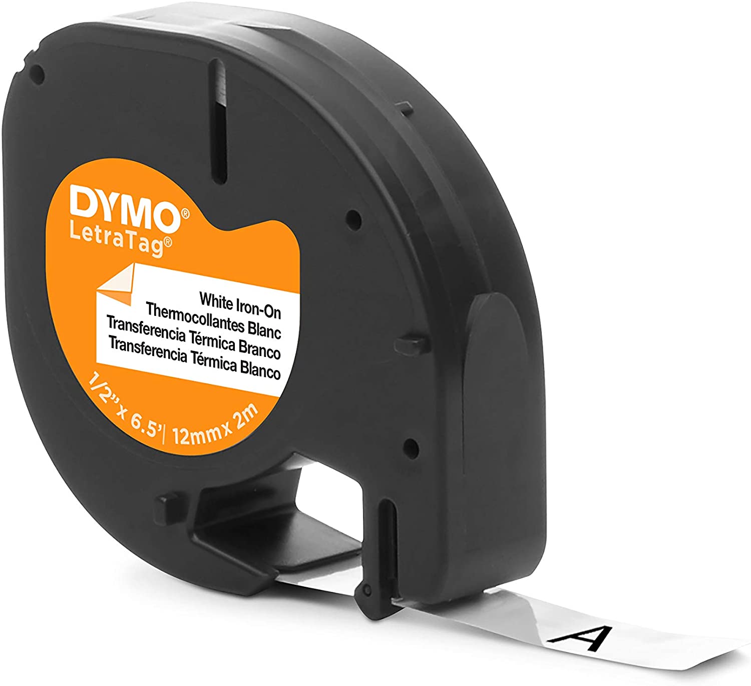 Ruban papier pour étiqueteuse Dymo Letratag - noir sur fond blanc