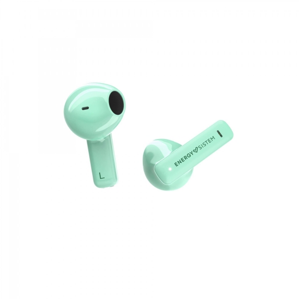 Écouteurs True Wireless Energy Sistem - Bluetooth 5.4 - Basses profondes - Autonomie 20h - Matériaux recyclés - Assistant vocal intégré - Coloris vert