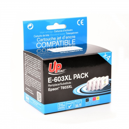 ✓ Pack UPrint avec compatible EPSON 603XL 4 cartouches couleur pack en  stock - 123CONSOMMABLES