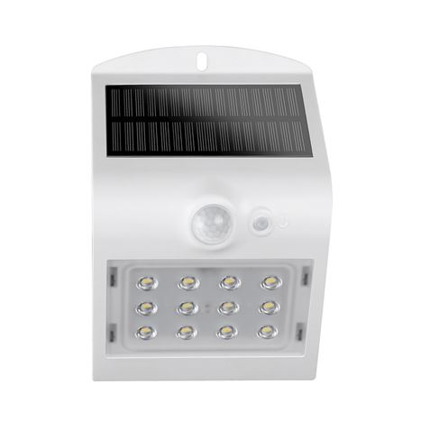 Elbat Applique LED Solaire - 1.5W - 220lm - Double Eclairage - Blanc