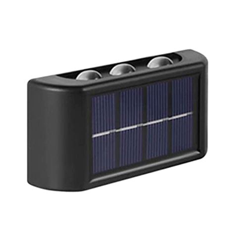 Elbat Applique Solaire LED 150lm - Panneau Solaire Intégré 2V, 150mAh - Batterie 1.2V, 600mAh