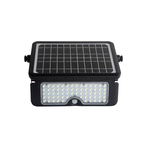 Elbat Projecteur Led Solaire Multifonction 10W - 1150LM - Lumière Froide 6000K - Détecteur de Mouvement