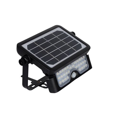 Elbat Projecteur Led Solaire Multifonction 5W - 500LM - Lumière Froide 6000K - Détecteur de Mouvement