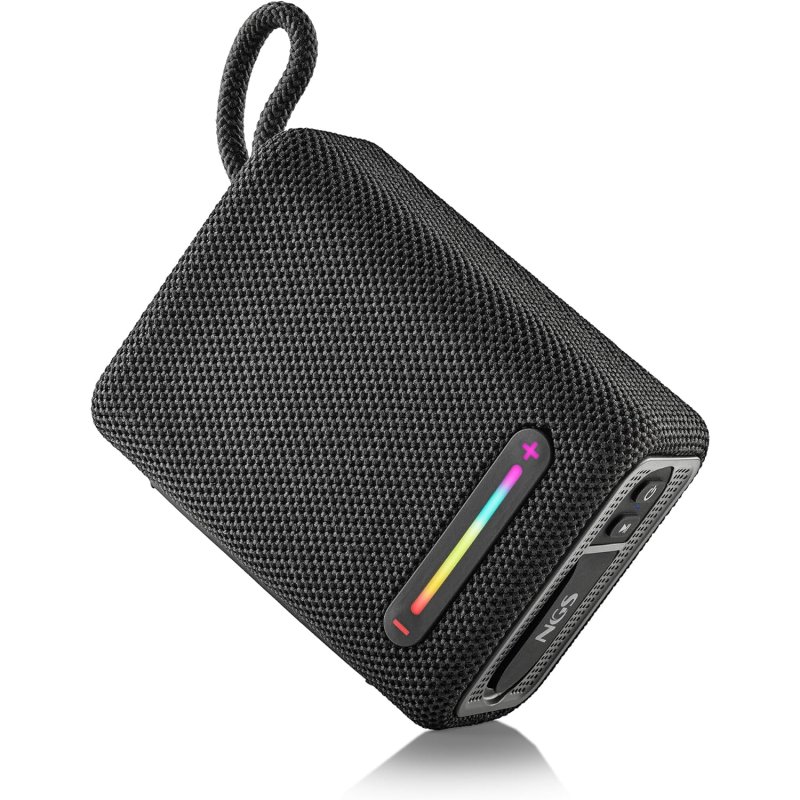 Enceinte Bluetooth NGS Roller Fury 1 15W TWS - Autonomie jusqu'à 9h - Résistance à l'eau IPX6 - Coloris Noir