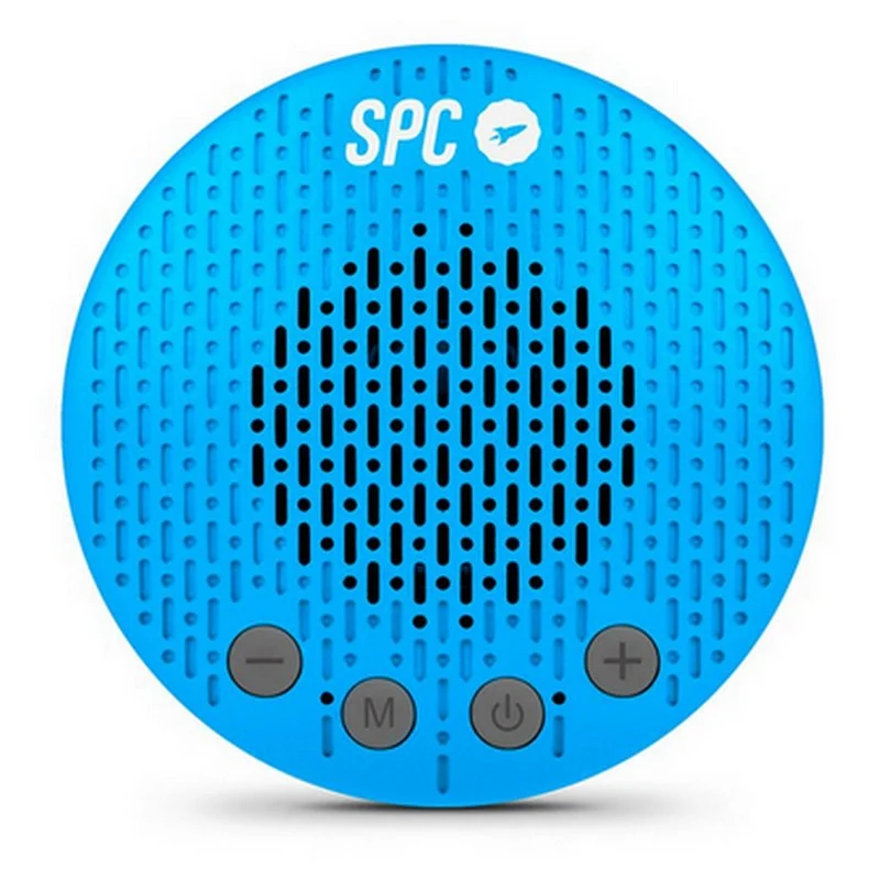 Enceinte de Douche Bluetooth SPC Splash 2 5W - Ventouse - Microphone Intégré - Autonomie jusqu'à 4 heures - Coloris Bleu