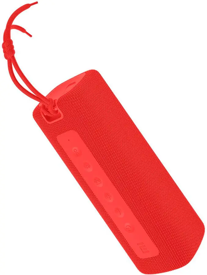 Enceinte Xiaomi Mi Portable Bluetooth 5.0 16W - Autonomie jusqu'à 13h - Résistance à l'eau IPX7 - Mains libres - Couleur Rouge