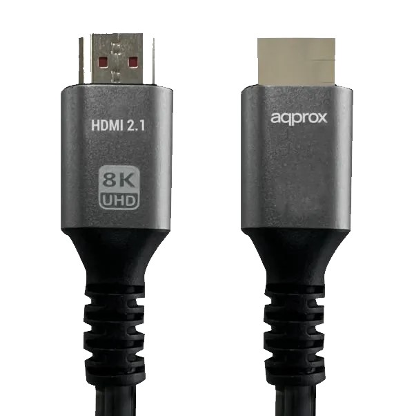 Câble HDMI - 2 mètres - Version : 2.1 - 8K@60Hz Connexion 1 : HDMI mâle,  Connexion 2 : HDMI mâle, Longueur : 2 mètres