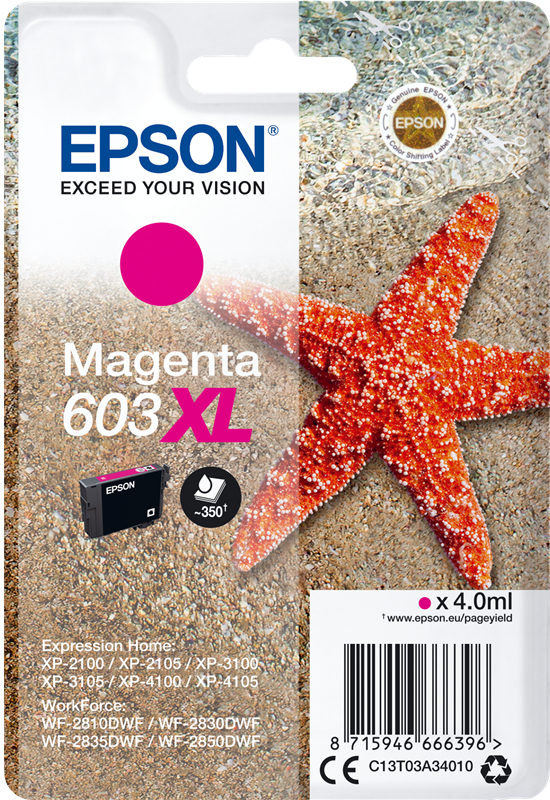 ✓ Epson cartouche encre 603XL magenta couleur magenta en stock -  123CONSOMMABLES