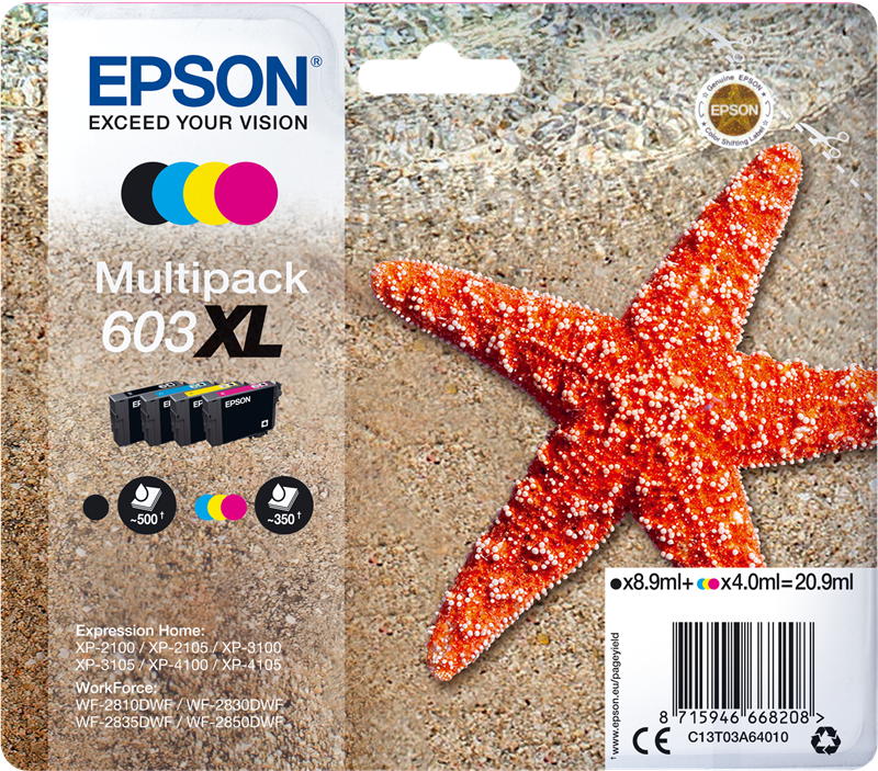 Cartouche d'encre compatible magenta 603 XL pour imprimante EPSON XP 4105
