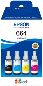 Epson Multipack 102 EcoTank, Bouteilles d'encre d'origine, 4