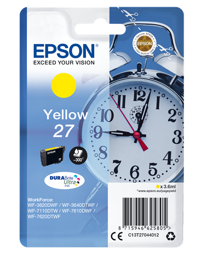 Epson cartouche encre T27 jaune