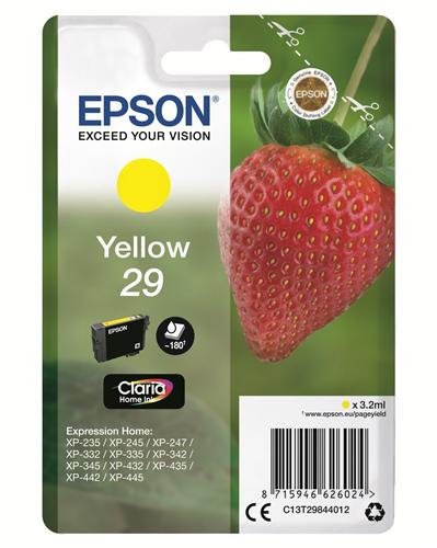 ✓ Epson cartouche encre T29 jaune couleur jaune en stock - 123CONSOMMABLES