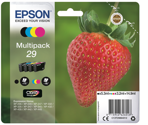 ✓ Epson Multipack 4 couleurs T29 couleur pack en stock