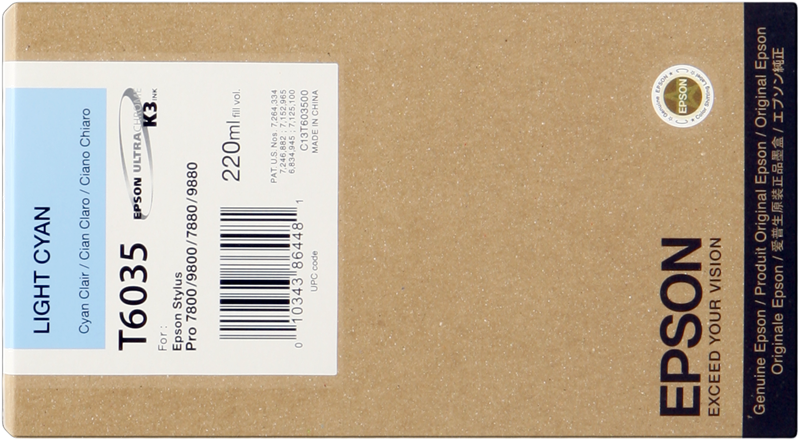 Epson cartouche encre T6035 (C13T603500) cyan clair