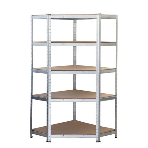 Etagère Galvanisée Blim - 180x90x40x90cm - 5 Etagères Ajustables - Support 175kg par étagère - Épaisseur Acier 0,62mm - Etagères Bois MDF Epaisseur 4mm - Assemblage Facile - Couleur Gris