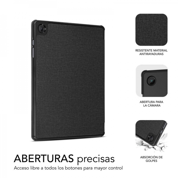 Étui pour tablette exclusif Subblim pour Samsung Galaxy Tab A9 8.7 ? - Fermeture Magnétique - Bords Renforcés - 2 Positions de Support - Couleur Noir