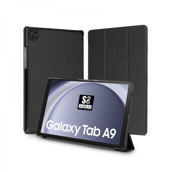 Étui pour tablette exclusif Subblim pour Samsung Galaxy Tab A9 8.7 ? - Fermeture Magnétique - Bords Renforcés - 2 Positions de Support - Couleur Noir