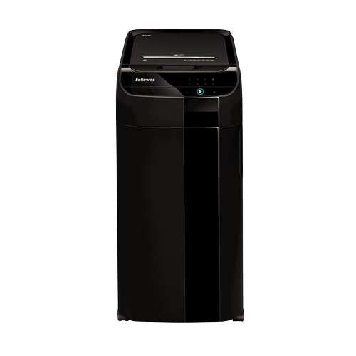 Fellowes AutoMax 350C Destructeur de papier automatique Coupe de particules - Alimentation automatique de 350 feuilles - Fente manuelle de 12 feuilles - 68L