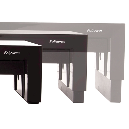 Fellowes Designer Suites Monitor Riser Stand - 3 hauteurs différentes - Plateau de rangement - Poids maximum 18 kg