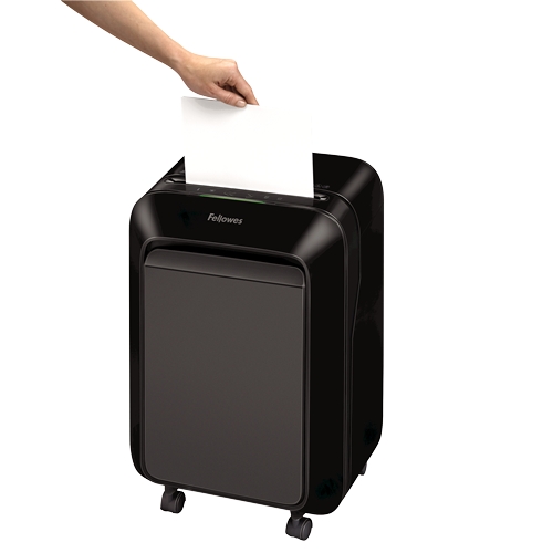 Fellowes LX211 Déchiqueteuse de papier manuelle Micro-Cut - Détruit jusqu'à 15 feuilles - 23L - Couleur noire