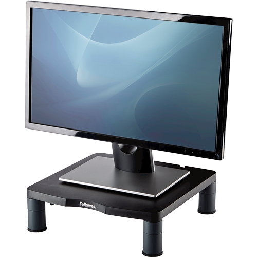 Fellowes Standard Monitor Riser Stand - Réglage de la hauteur - Pieds antidérapants - Poids maximum 27 kg - Couleur graphite