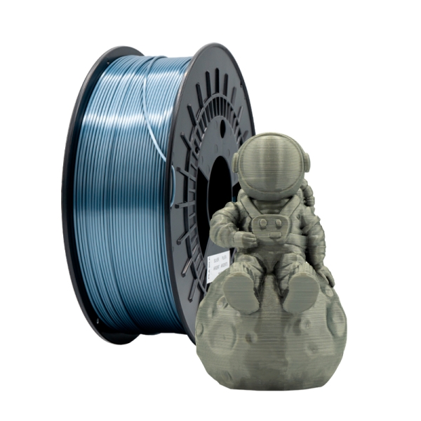 Filament 3D PLA SOIE - Diamètre 1,75 mm - Bobine 1kg - Couleur Argent