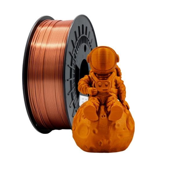 Filament 3D PLA SOIE - Diamètre 1,75 mm - Bobine 1kg - Couleur Cuivre