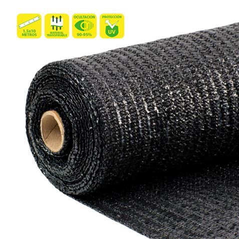 Filet d'ombrage Sungarden 1,5x10m - Couleur noire