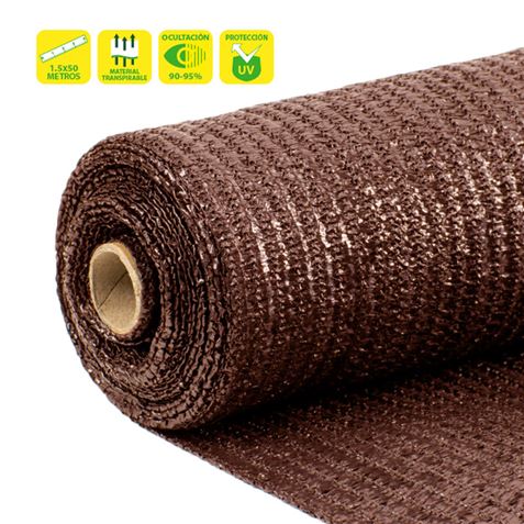 Filet d'Ombrage Sungarden 1,5x50m - Couleur Marron