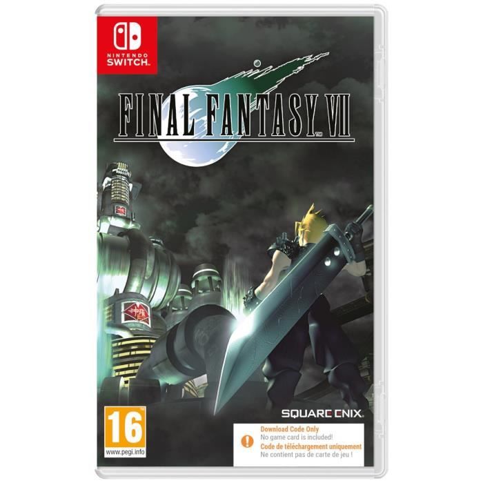 Final Fantasy VII - Jeu Nintendo Switch - Code dans la boîte