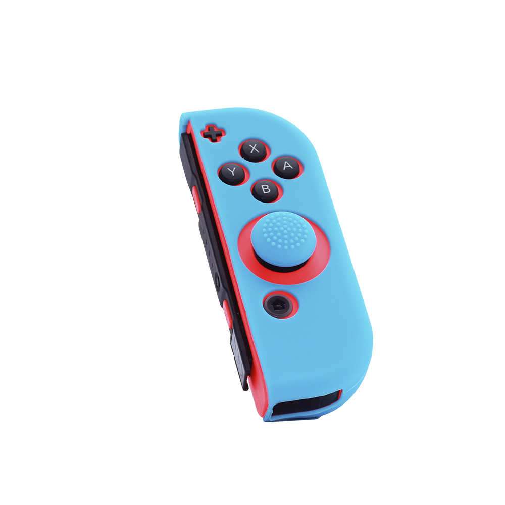 FR-TEC Coque de Protection en Silicone Joycon Skin + Grip Droit - Grip pour une Meilleure Adhérence - Protection contre les Rayures - Améliorez et personnalisez votre expérience de jeu - Couleur Bleu