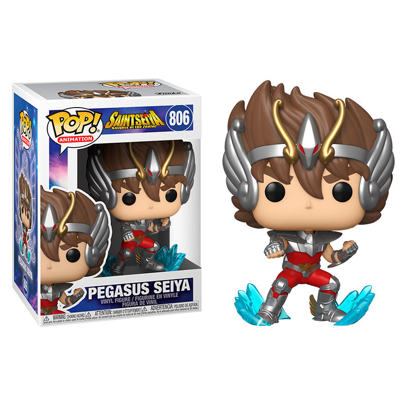 Funko Pop Animation Chevaliers du Zodiaque Saint Seiya Pegasus Hyoga - Figurine Vinyle - Hauteur 9cm env.