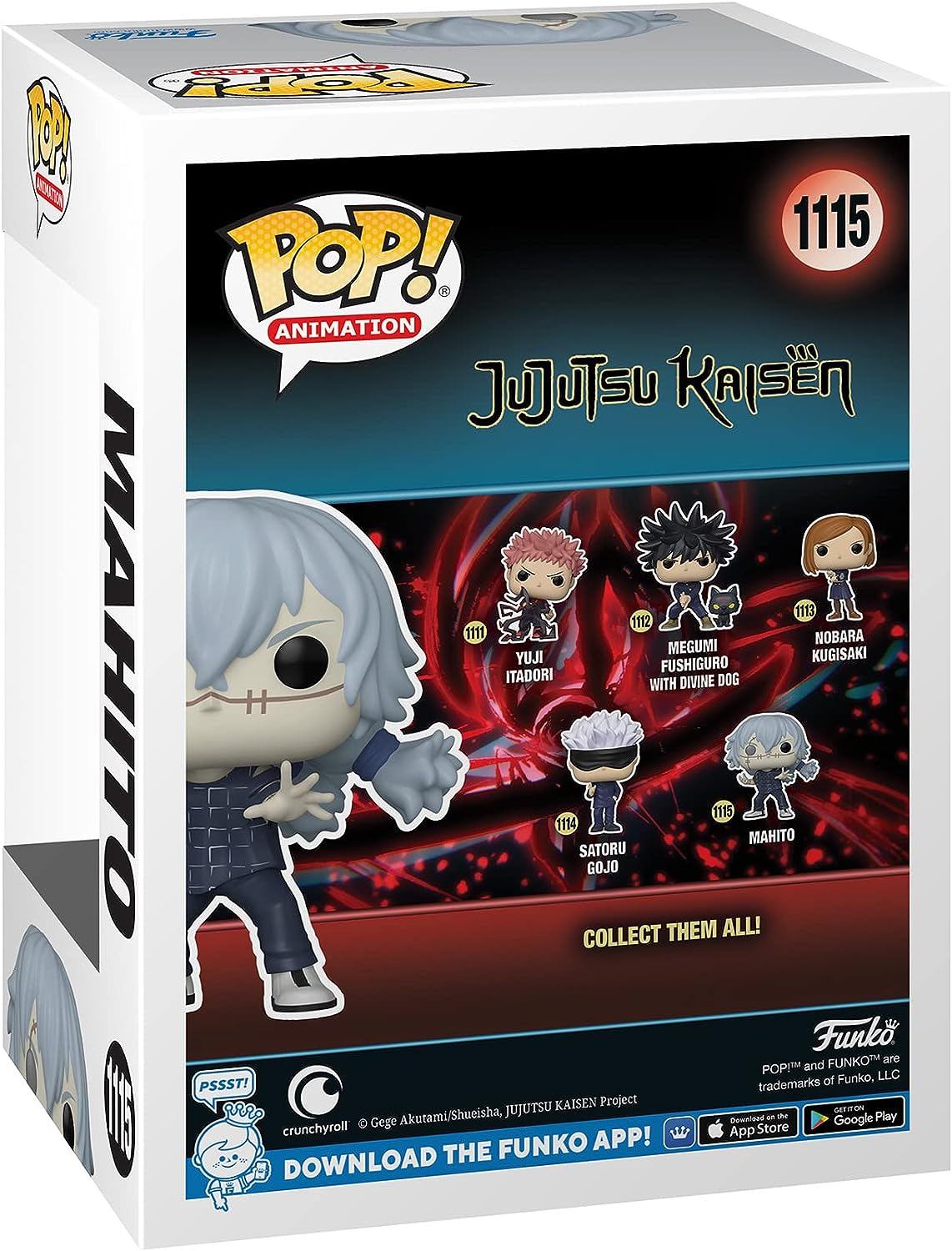 Funko Pop Animation Jujutsu Kaisen Mahito - Figurine Vinyle - Hauteur 9,5cm env.