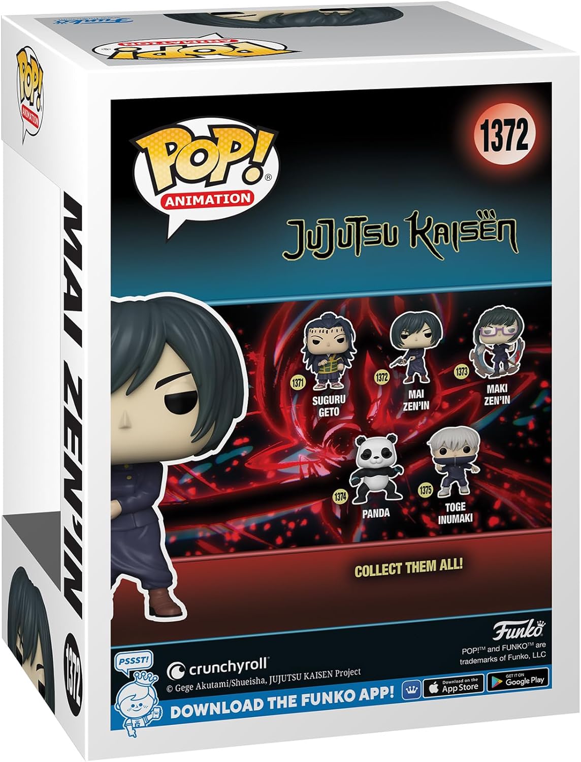 Funko Pop Animation Jujutsu Kaisen Mai Zen'in - Figurine Vinyle - Hauteur 9,5cm env.