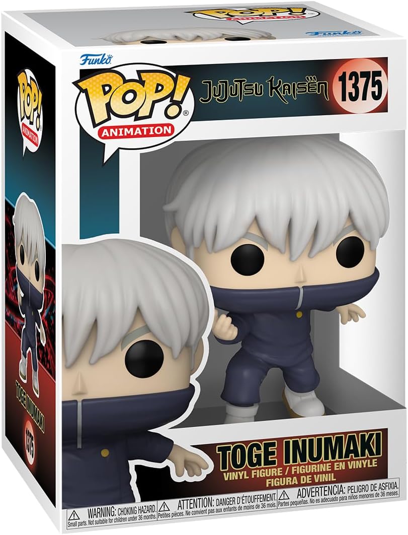 Funko Pop Animation Jujutsu Kaisen Toge Inumaki avec Option Chase - Figurine Vinyle - Hauteur 9,5 cm env.