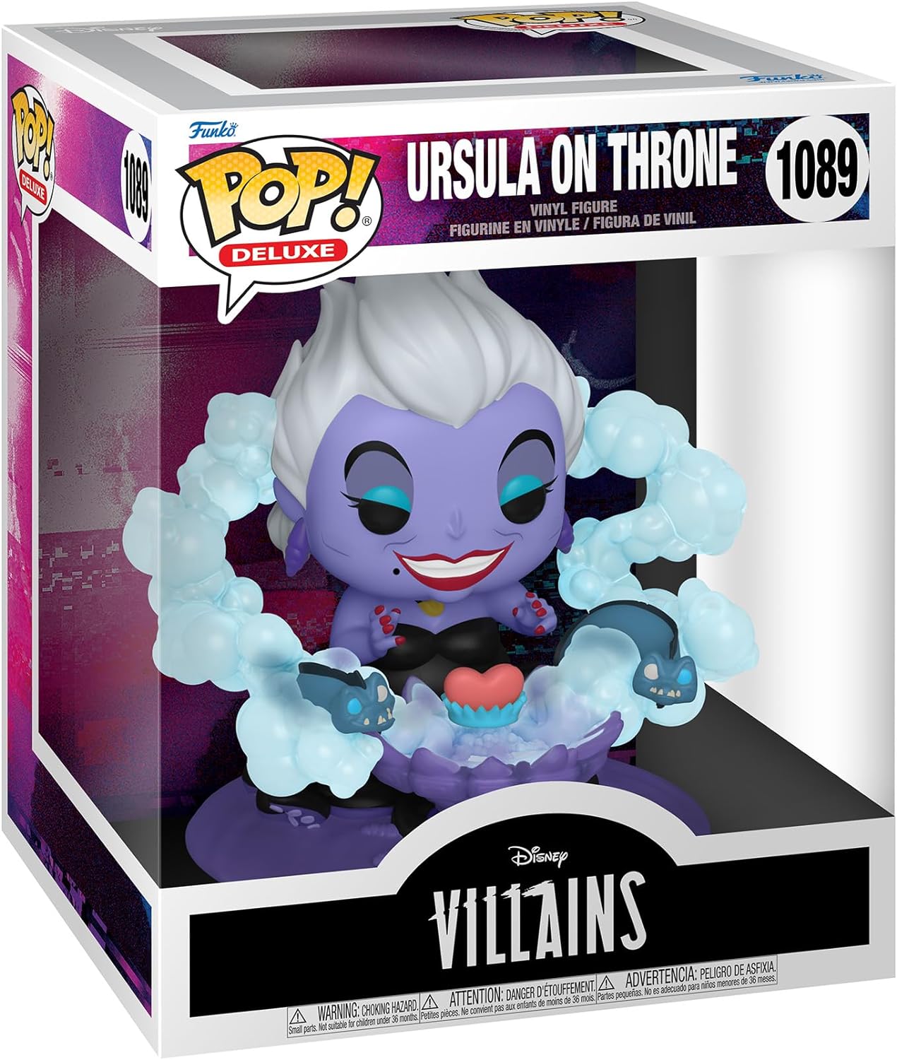 Funko Pop Deluxe Disney Villains Ursula sur le Trône - Figurine Vinyle - Hauteur 12,8 cm env.