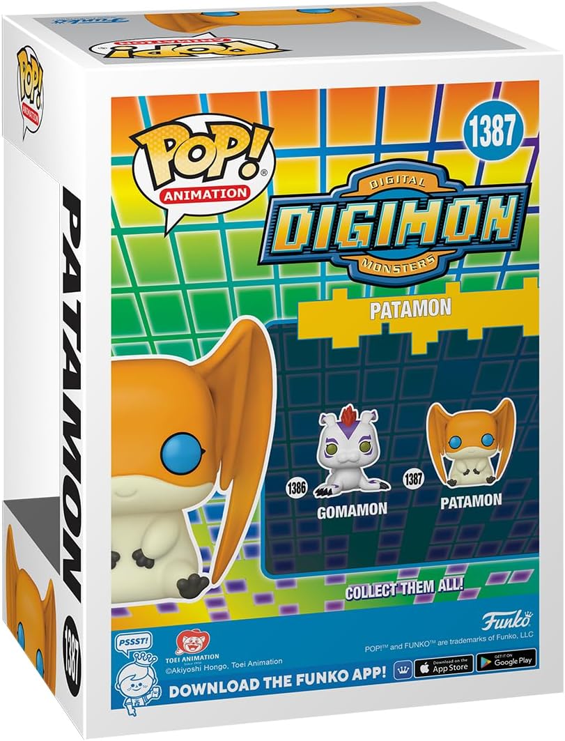 Funko Pop Digimon Patamon - Figurine Vinyle - Hauteur 9cm env.