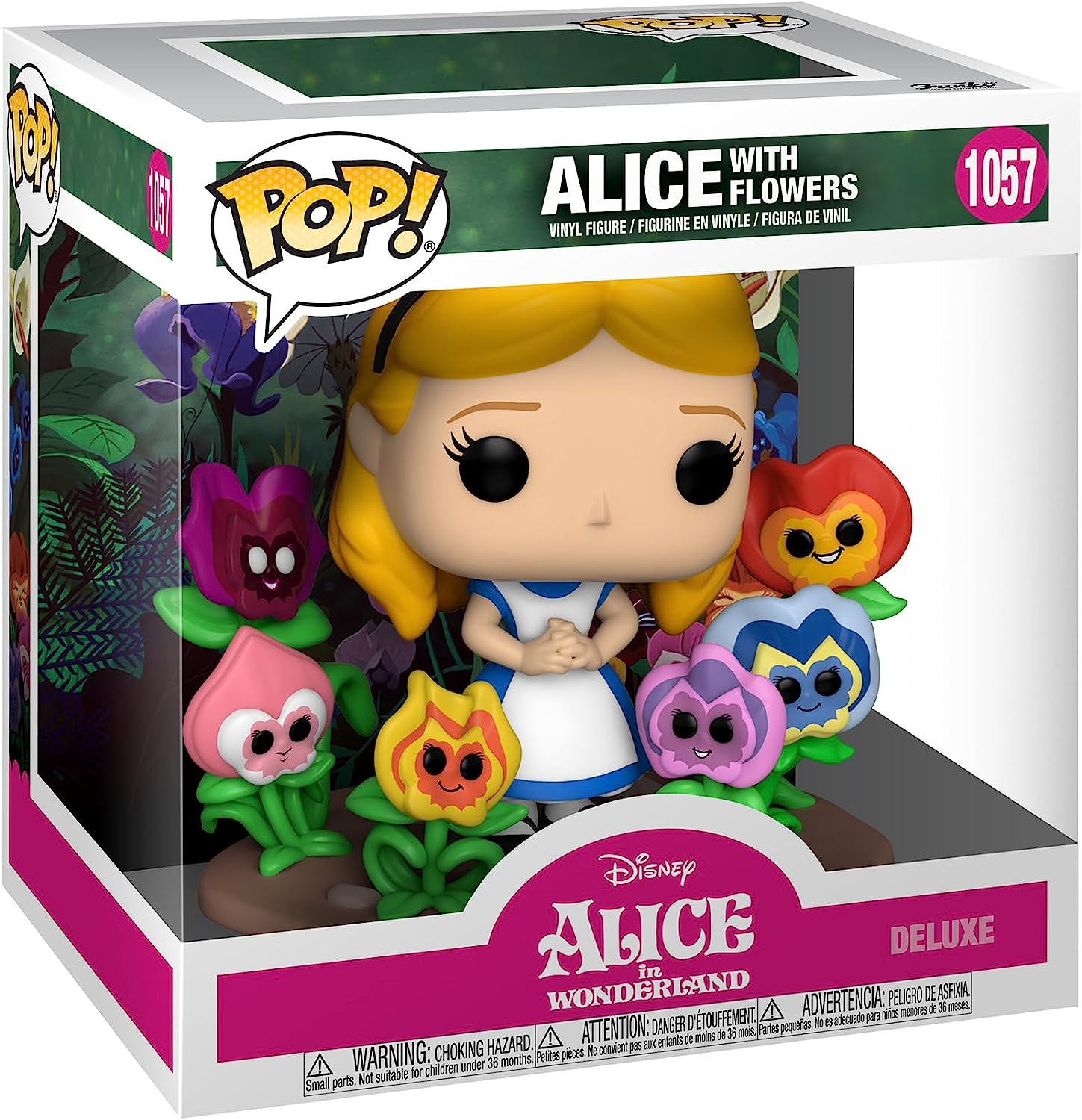 Funko Pop Disney Alice au Pays des Merveilles 70Th Alice avec des Fleurs - Figurine Vinyle - Hauteur 9,5 cm env.