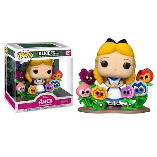 Funko Pop Disney Alice au Pays des Merveilles 70Th Alice avec des Fleurs - Figurine Vinyle - Hauteur 9,5 cm env.