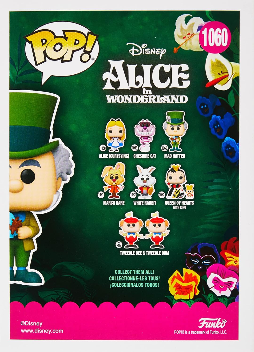 Funko Pop Disney Alice au Pays des Merveilles 70Th Mad Hatter - Figurine Vinyle - Hauteur 9,5cm env.